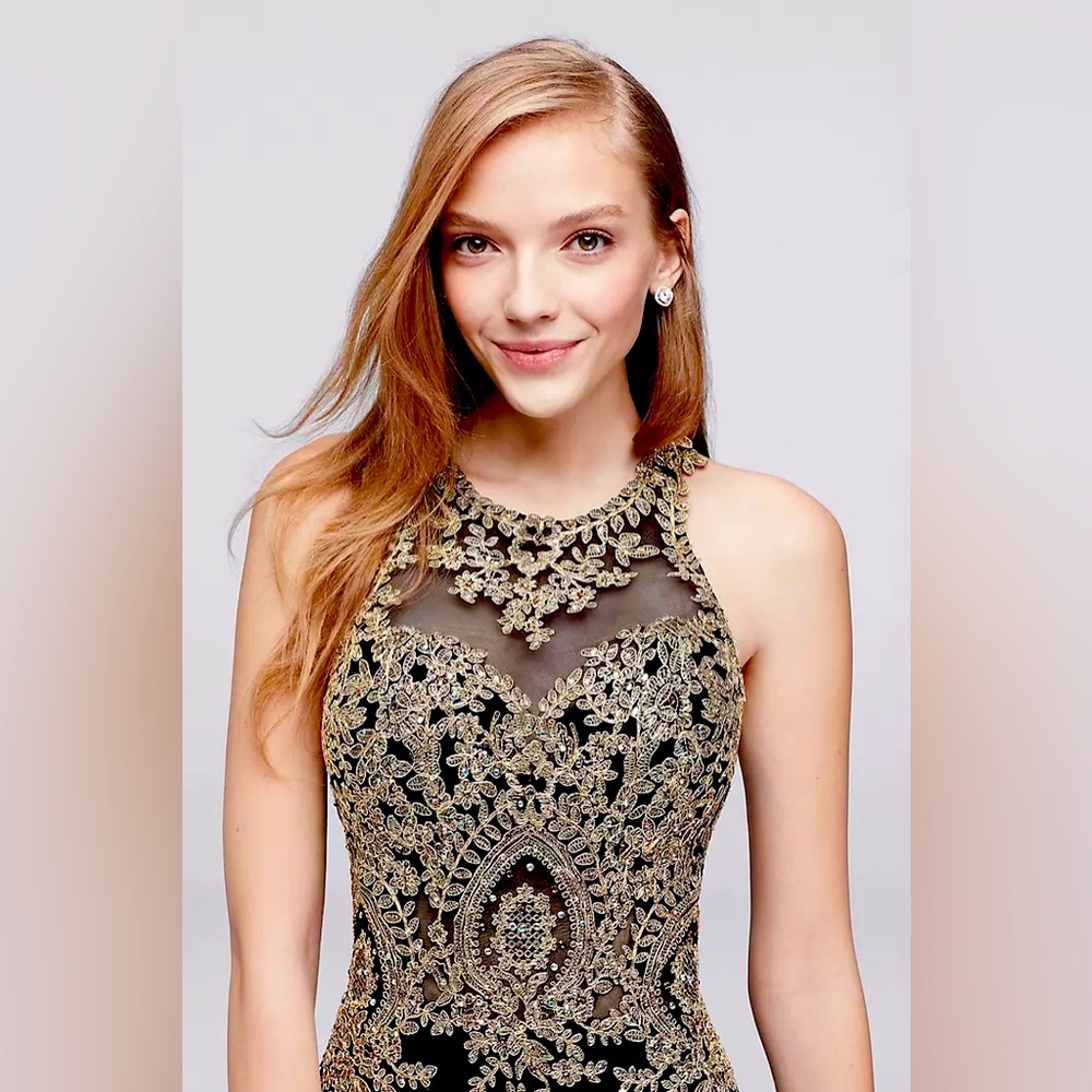 Embroidered Formal Dress